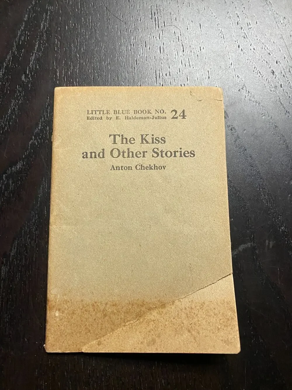 Little Blue Book No. 24 The Kiss and Other Stories Anton Chekhov Vintage